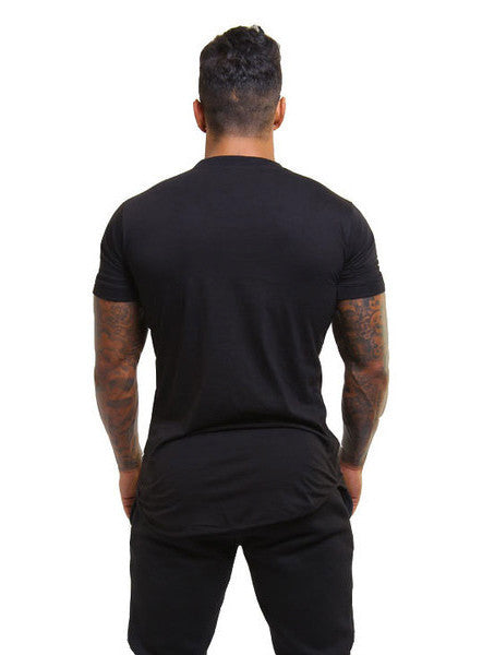 Black Fitted Long Line