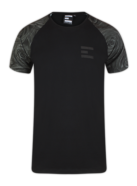 Khaki/Black Envi Raglan Tee