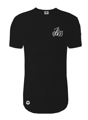 Bee Inspired B33 Black Curve Hem Tee