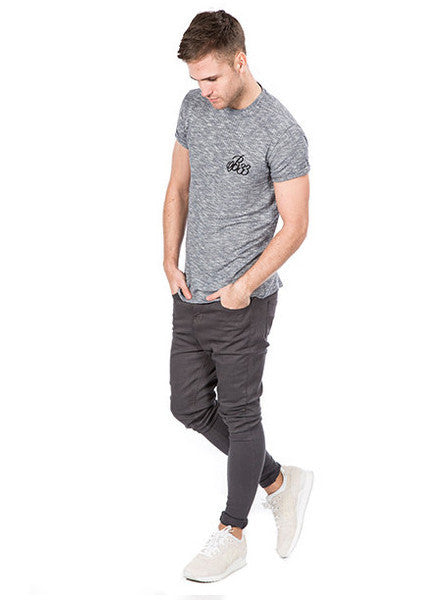 Grey Ribbed Tee