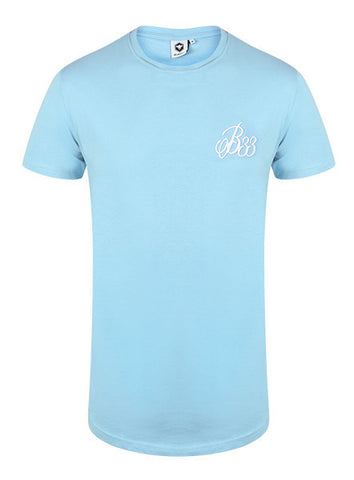 Bee Inspired B33 Blue Curve Hem Tee