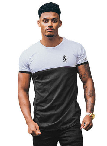 Contrast Curved Hem Tee