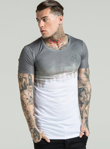 Khaki Muscle Tee Dip Dye