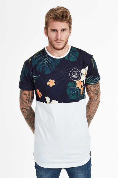 Half Cut Floral Tee