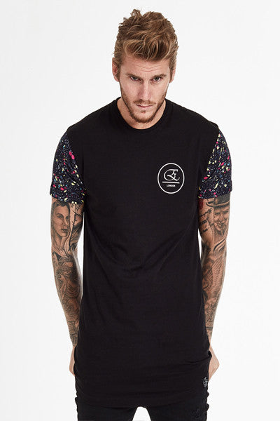 Black Paint Splatter Tee