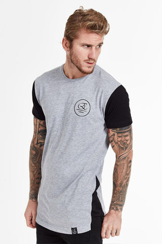 Grey Side Split Tee