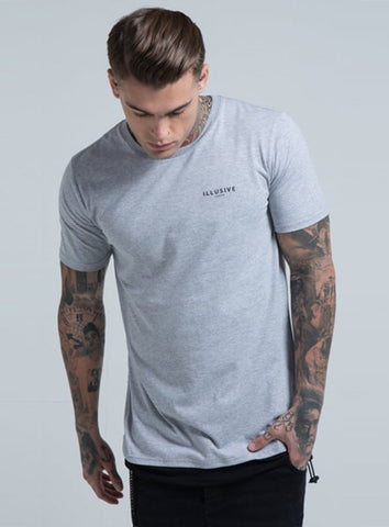 Grey Parachute Hem Tee