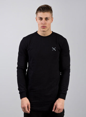 Black Longline Sweatshirt