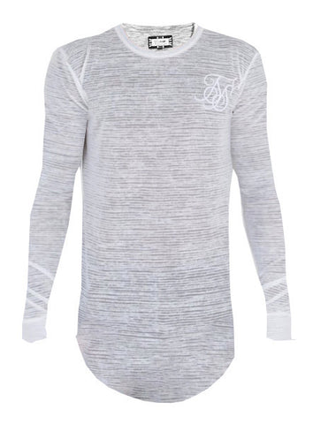 Ecru Stripe Long Sleeve Tee