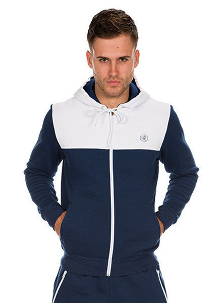 Navy/White Razor Hoodie