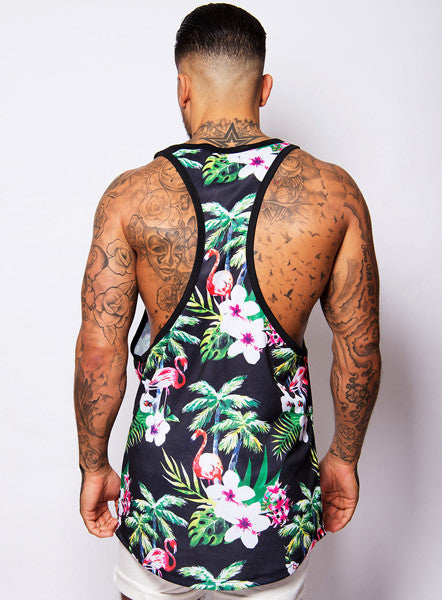 TROPICAL FLORAL RACERBACK