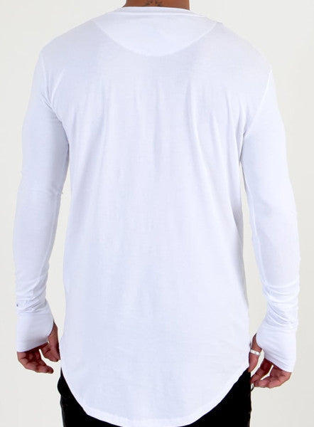 White Long Sleeve Tee