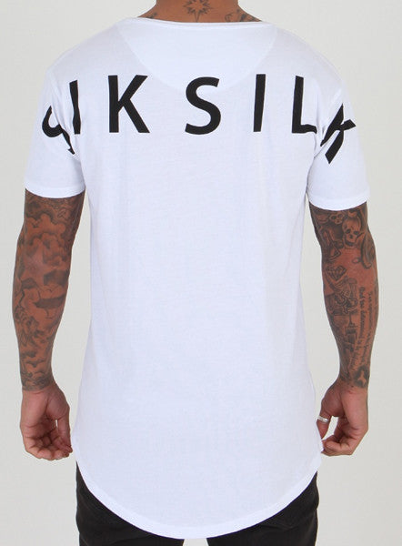 White Reverse Logo Tee