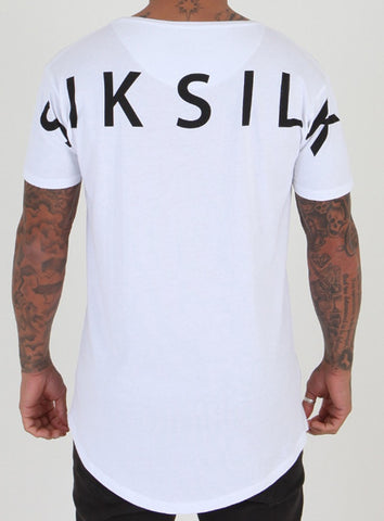 White Reverse Logo Tee