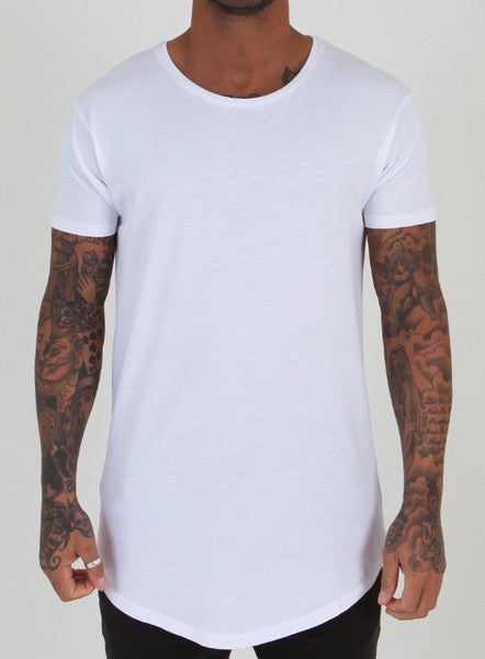 White Reverse Logo Tee