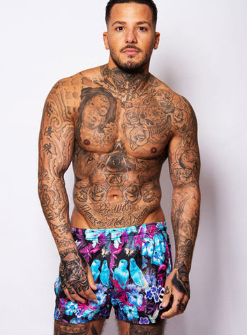 Love Birds Swim Shorts