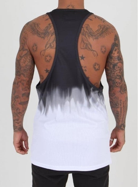 Black Dip Dye Vest