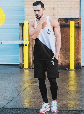 Duo Tone Stringer Black/White Vest