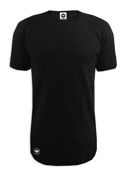 Waffle Black Tee