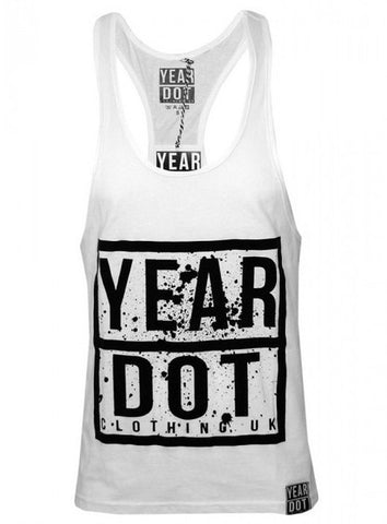 White Splatter Logo Vest