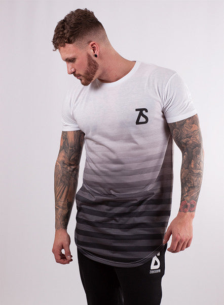 Grey Stripe Fade T-shirt