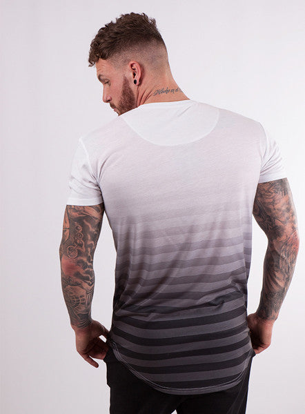 Grey Stripe Fade T-shirt