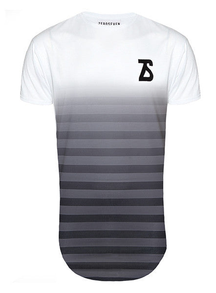 Grey Stripe Fade T-shirt